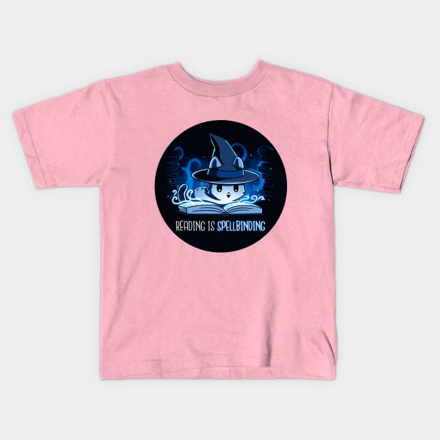 Cute Funny Cat Kitten Reading Book Sarcastic Humor Quote animal Lover Artwork Kids T-Shirt by LazyMice